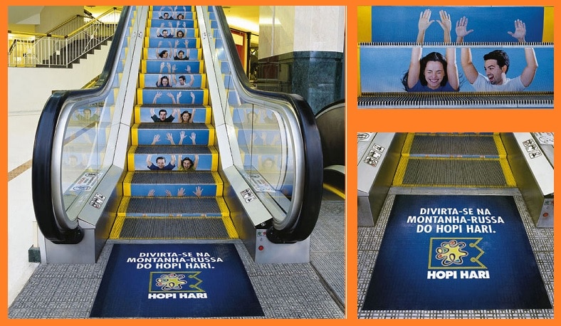 Festival Escalator Marketing Ideas