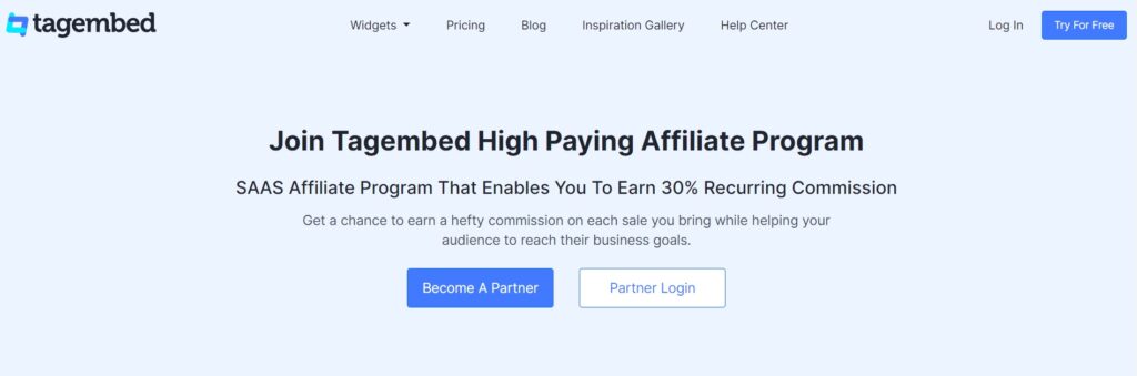 Tagembed affiliate marketing program