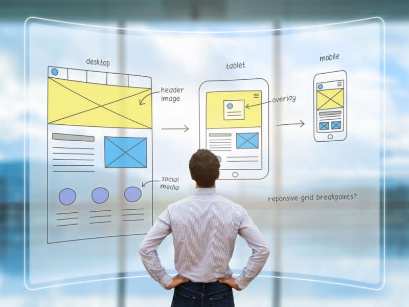 UI/UX specialist optimizing a blog for mobile devices